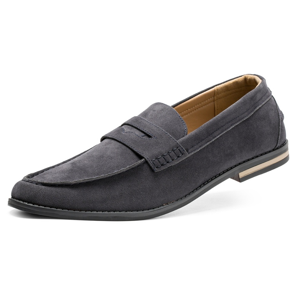 Men's Suede Oxford Driving Shoes Slip-on Loafer